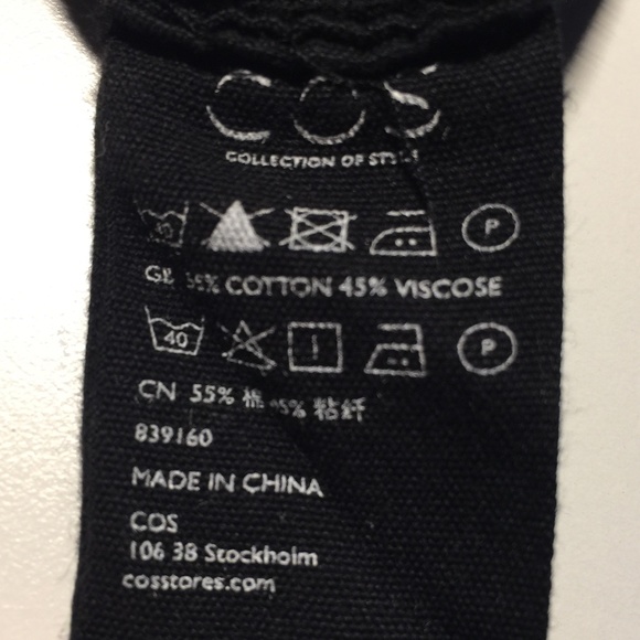 COS | Sleeveless Black Dress Mid Length - Picture 4 of 4